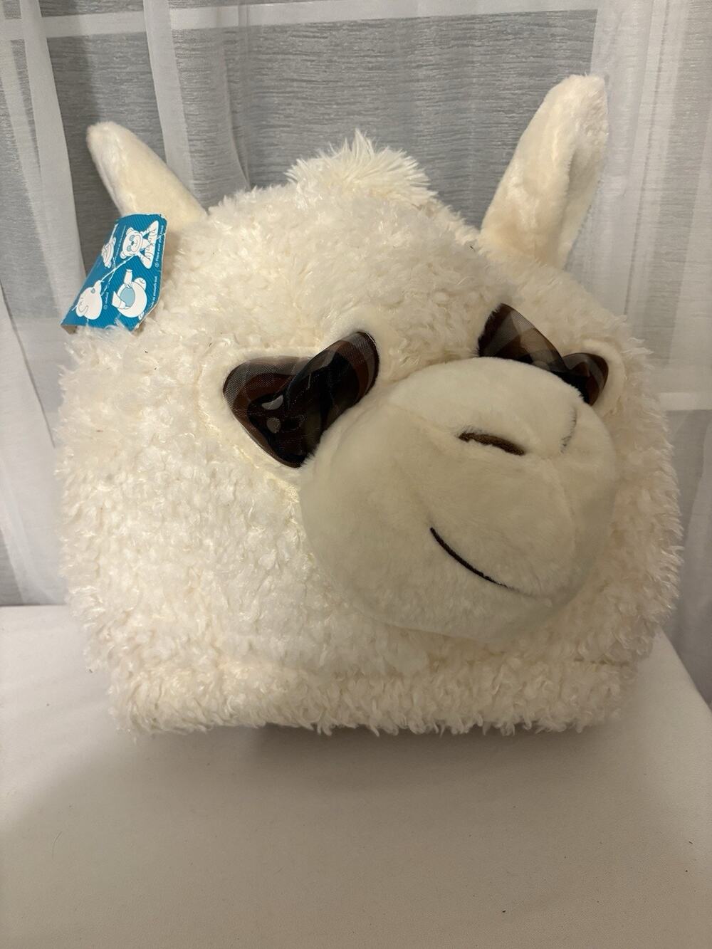 Dan Dee Maskimals Big Greeter Head Mascot Costume Llama Halloween Faux Fur